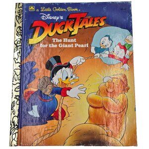 Duck Tales Little Golden Book Walt Disney The Hunt For the Giant Pearl 1987 Read
